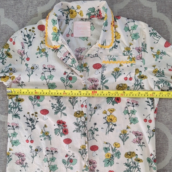 Bando Dress Pajama Floral Print Size Medium - Picture 11 of 13